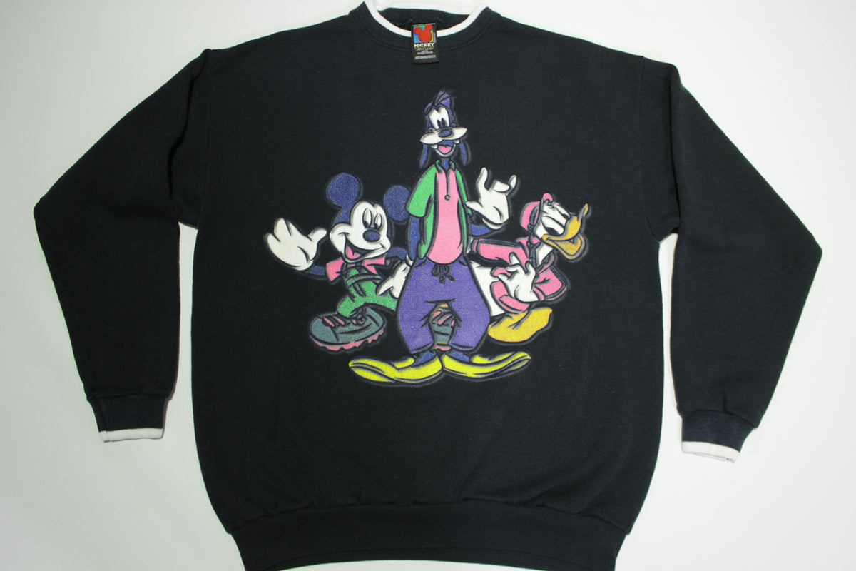 Mickey Mouse Unlimited Vintage 90's Donald Duck Goofy Jerry Leigh Street Sweatshirt