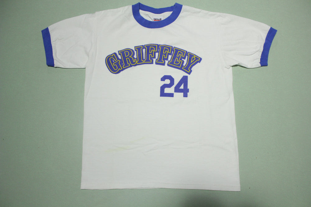 1989 Ken Griffey Jr. #24 Ringer T-Shirt. Vintage Seattle Mariners. Min –  thefuzzyfelt