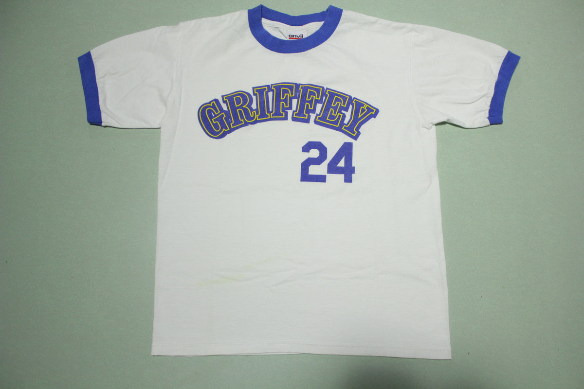 Ken Griffey Jr. 24 Vintage 90's Seattle Mariners Ringer T-Shirt –  thefuzzyfelt