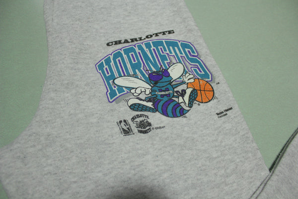 Charlotte Hornets Vintage 90s Team Hanes Gray Sweatpants