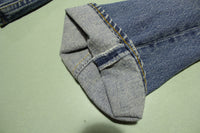 Levis Button Fly 70's 80s Vintage 501 Distressed Blue Denim Jeans
