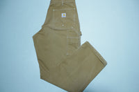 Carhartt B01 BRN Washed Duck Work Double Knee Front Made in USA Pants