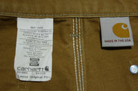Carhartt B01 BRN Washed Duck Work Double Knee Front Made in USA Pants