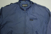 Members Only Vintage 80's Europe Craft 3 Bar Tag Jacket Light Blue