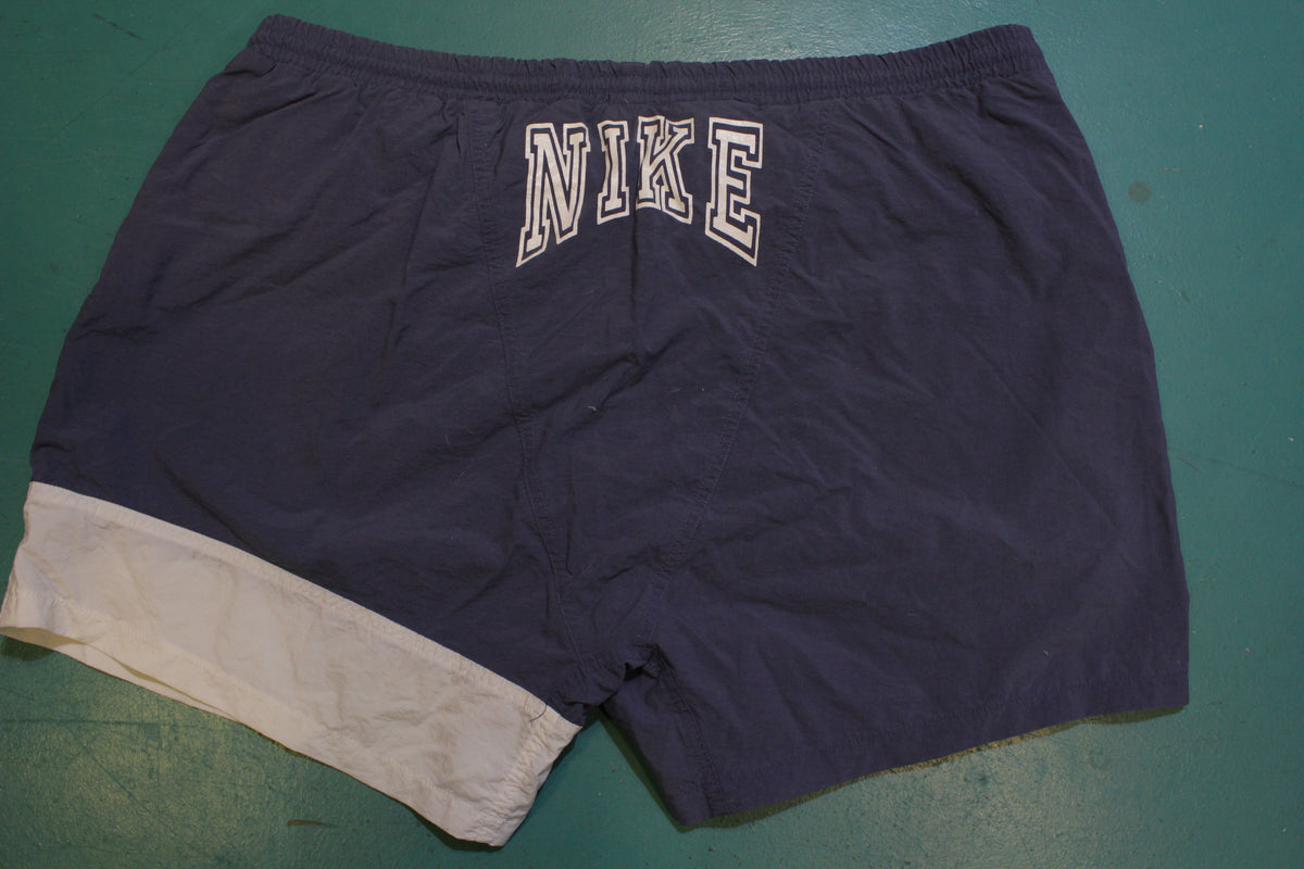 Nike Gray Tag Vintage 80's 90's Swimming Trunks Elastic Waist Shorts