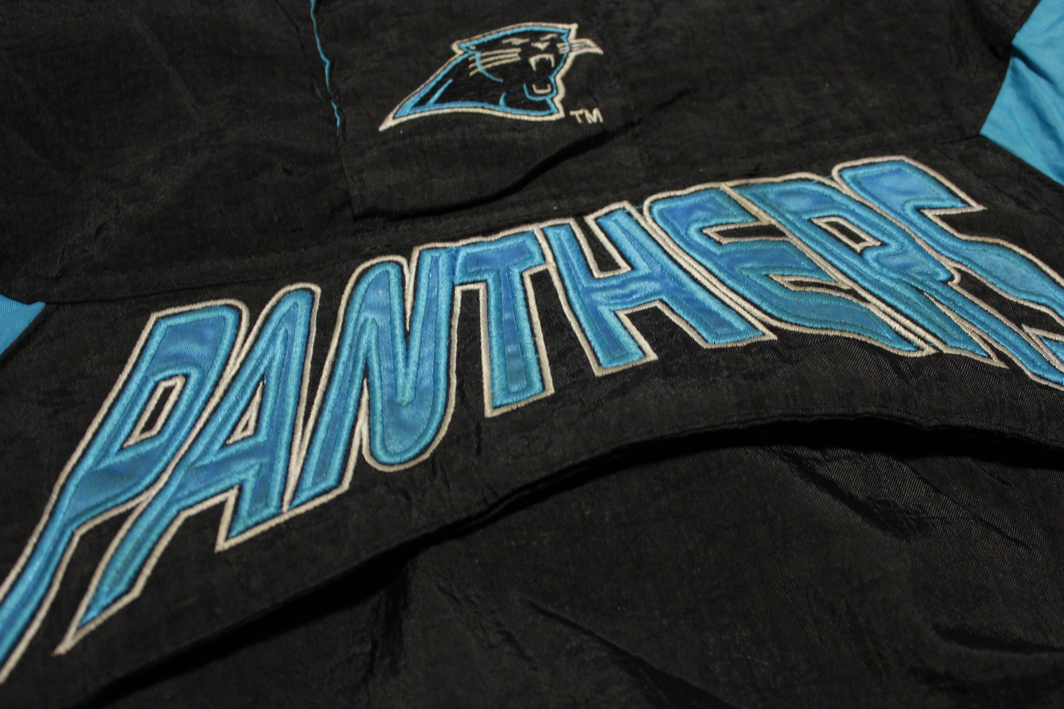 Carolina Panthers Big Logo Vintage 90's Black Blue Starter