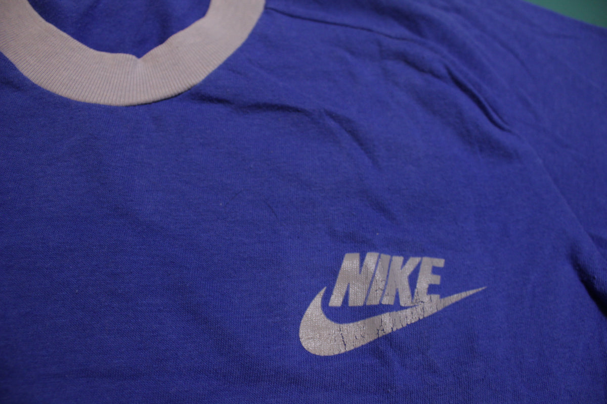 Nike Mesh Air Vintage 70's 80's Single Stitch Blue T-Shirt