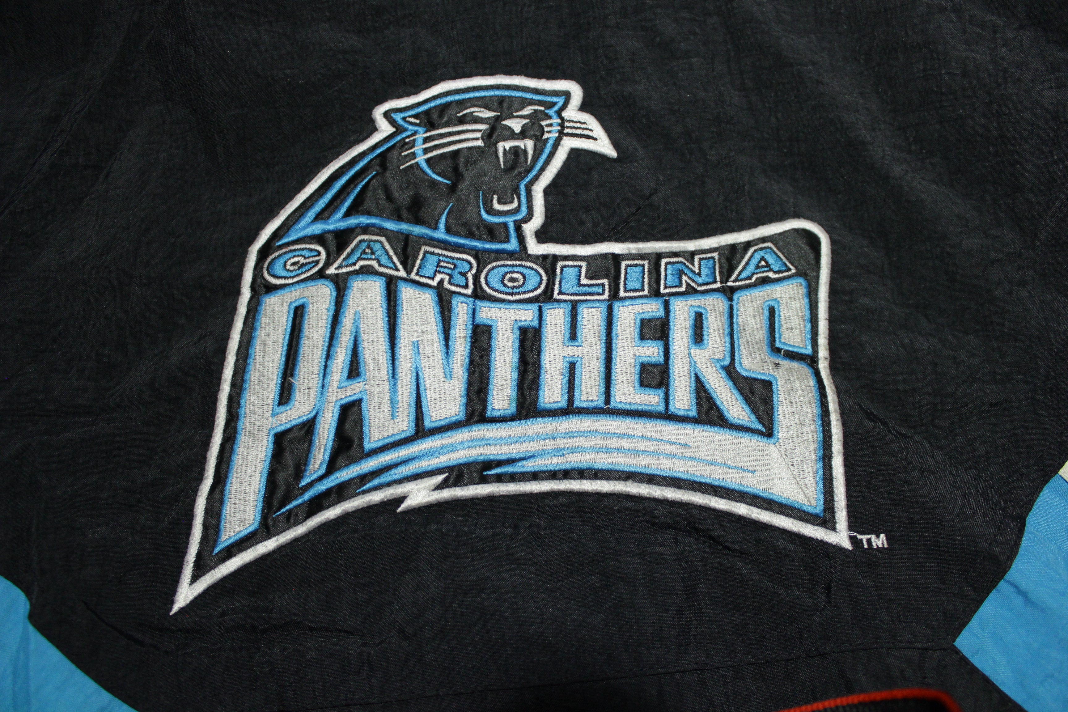 Carolina Panthers Big Logo Vintage 90's Black Blue Starter