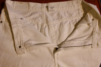 Levis White 550 Made in USA Women's Jeans Vintage 1980's Mint Denim One Wash