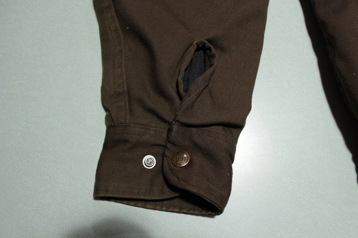 Dickies 4 Pocket Vintage 70's Mechanics Work Jacket Chocolate Brown