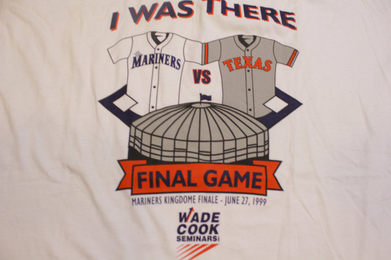 Kingdome Final Game Mariners VS Rangers 1999 90's Vintage Seattle TSh thefuzzyfelt