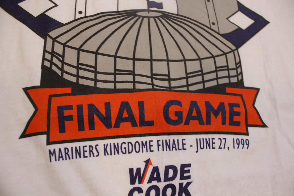 Kingdome Final Game Mariners VS Rangers 1999 90's Vintage Seattle T-Shirt