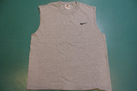 Nike Sleeveless Muscle Tank Top Made in USA  90's Vintage Swoosh Check T-Shirt