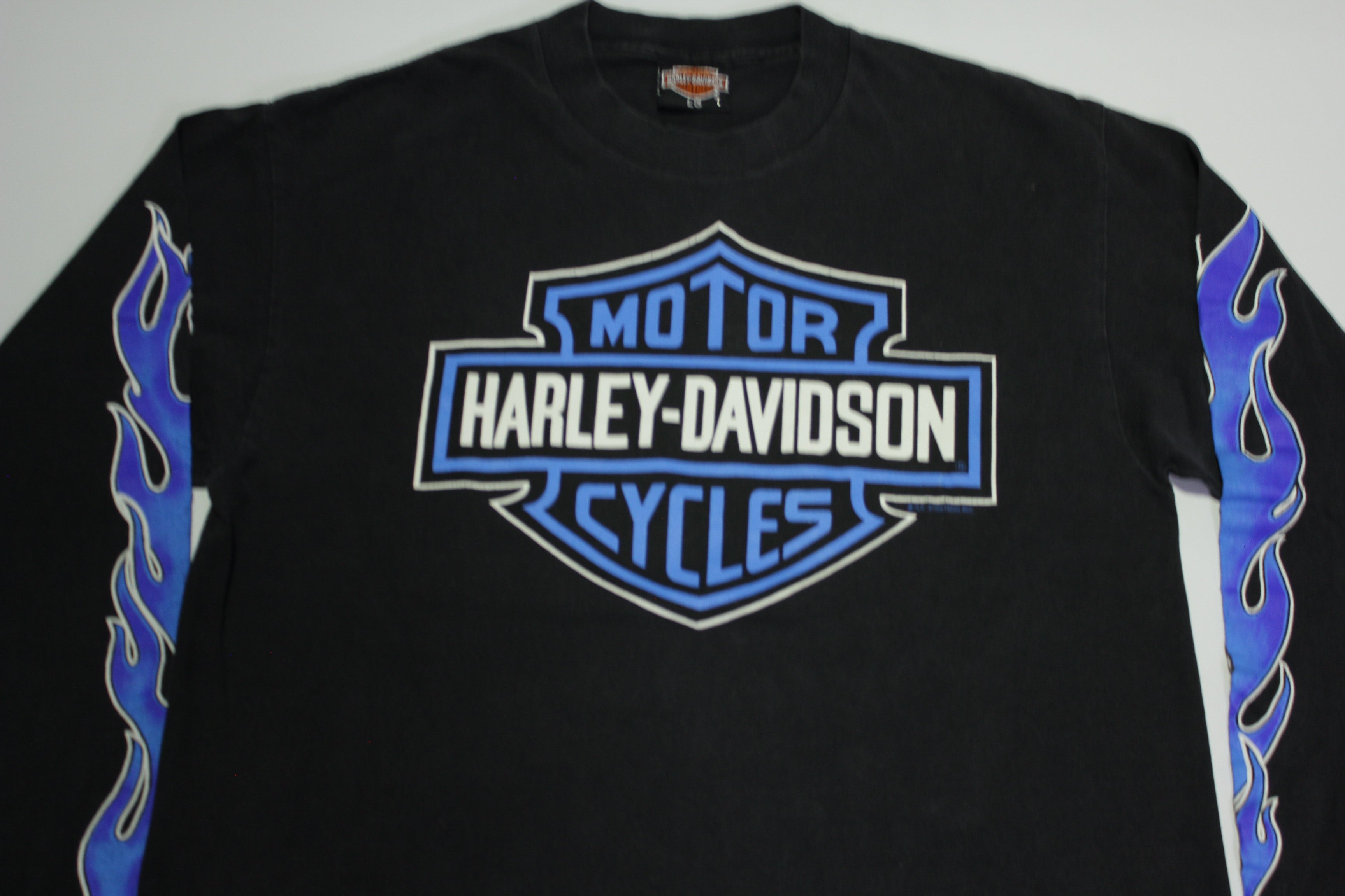 Harley davidson flame long hot sale sleeve