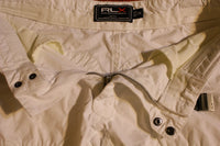 Ralph Lauren RLX Vintage Military White Cargo Flight Pants 28 x 30 Mens