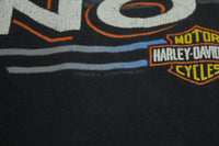 Harley Davidson Motorcycles Vintage 90's Flames Drag Strip Single Stitch Fear Not T-Shirt