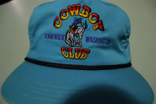 Cowboy Club Kennewick Vintage White 80's Adjustable Back Hat