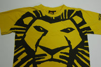 Lion King Broadway Musical Y2K Big Print Disney Presents Promo T-Shirt