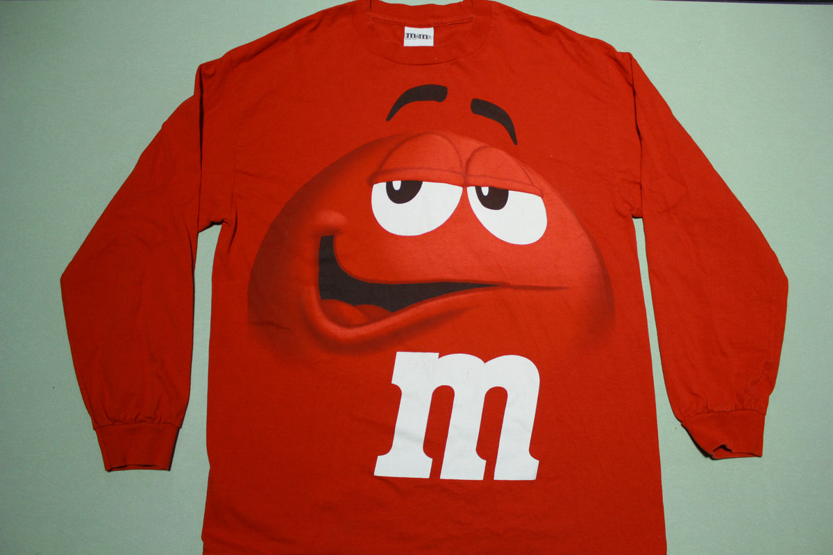 M&M Red 2011 Long Sleeve Candy Snack T-Shirt