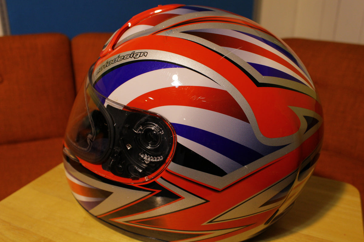KBC Vision Patriot Motodesign Street Motorcycle Helmet - Knievel USA Colors