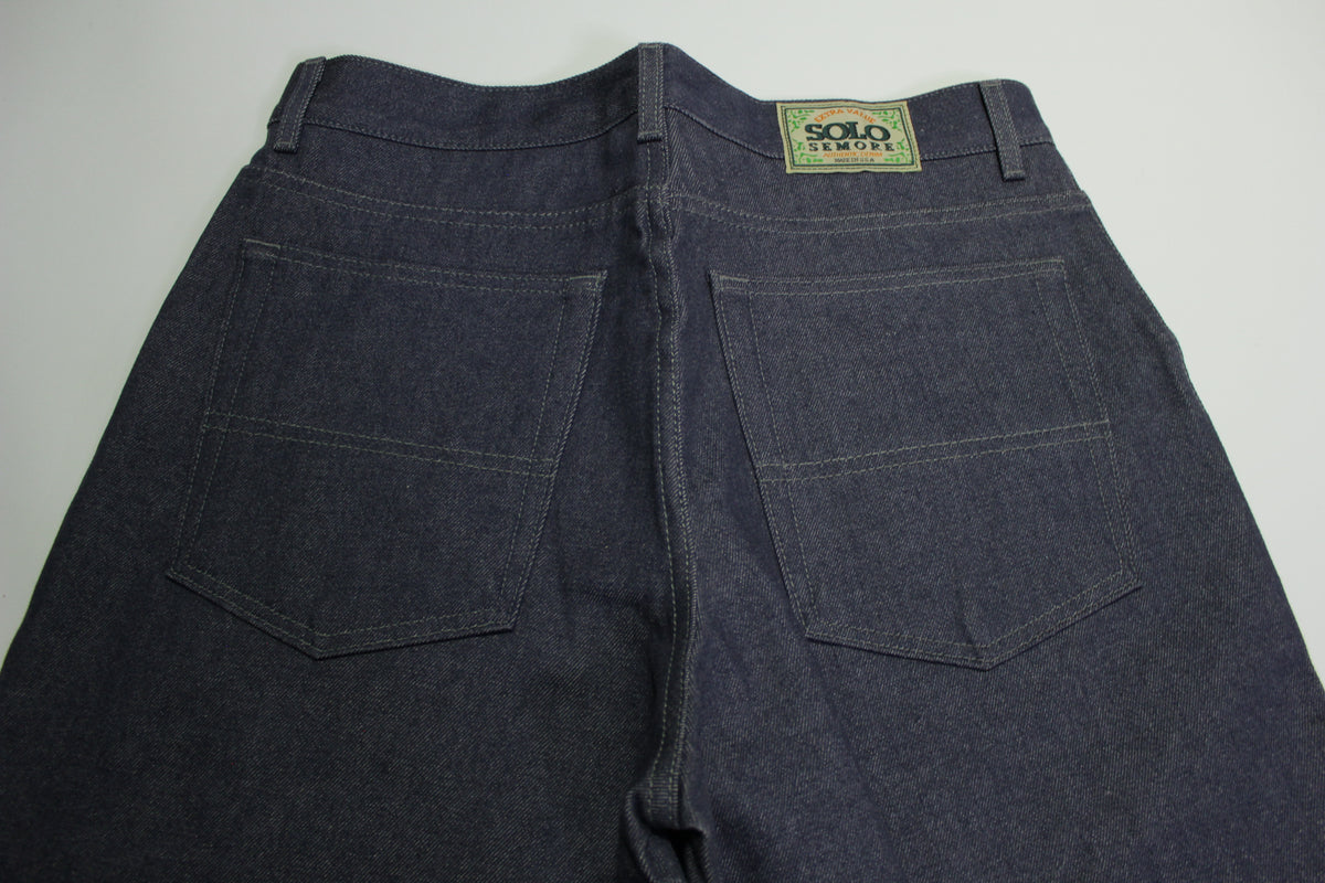 Solo Semore Made in USA Vintage 90's Skater Wide Leg Authentic Denim B ...