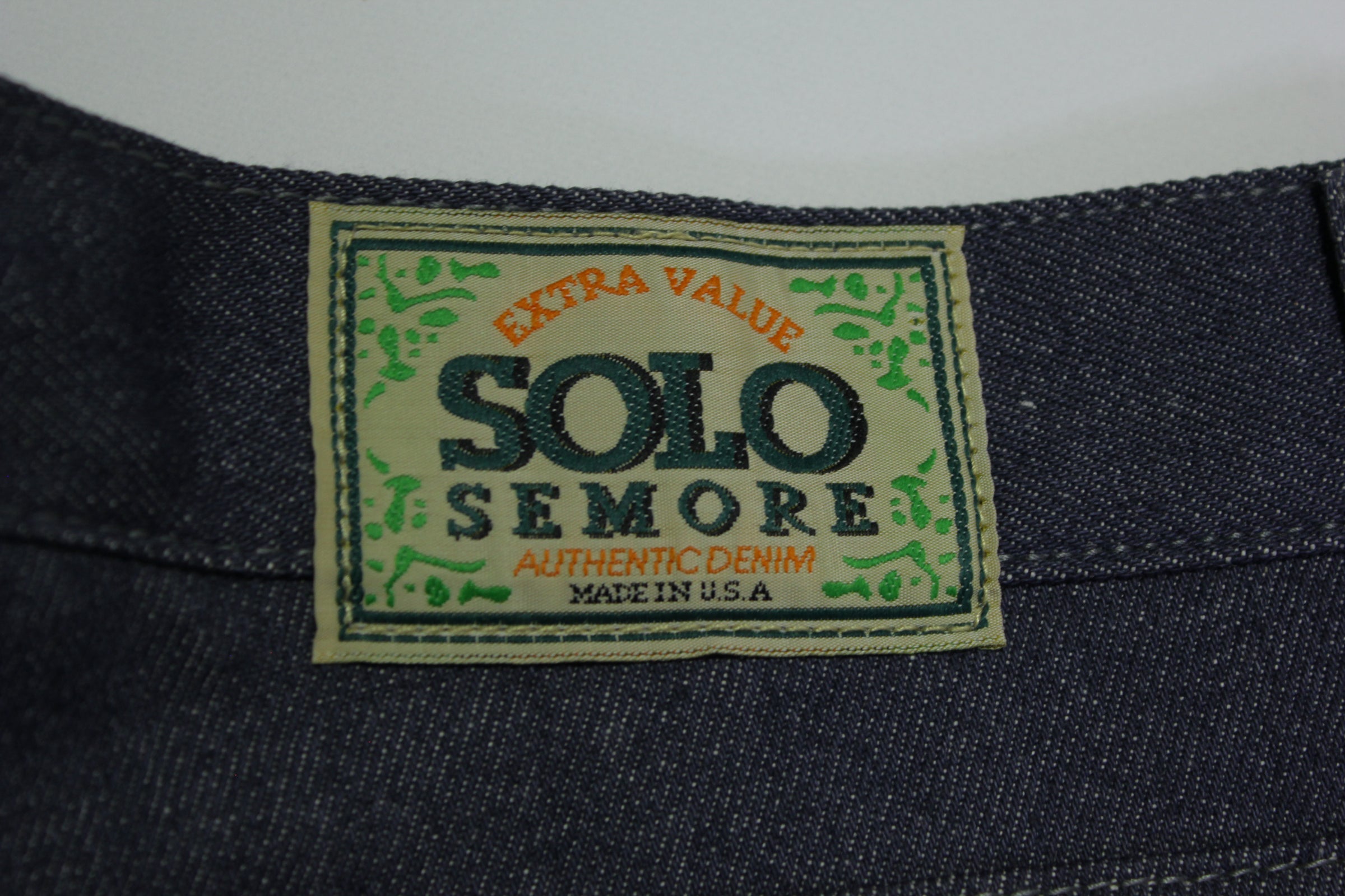 Solo Semore Made in USA Vintage 90's Skater Wide Leg Authentic Denim B ...