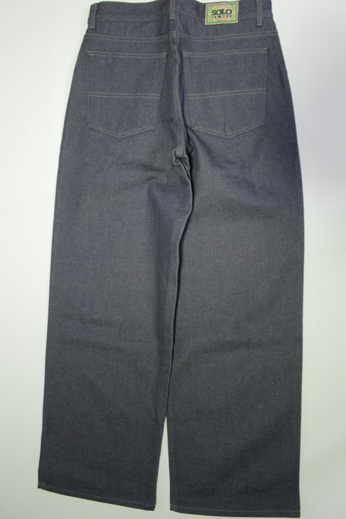 Solo Semore Made in USA Vintage 90's Skater Wide Leg Authentic Denim Baggy Hip Hop Jeans