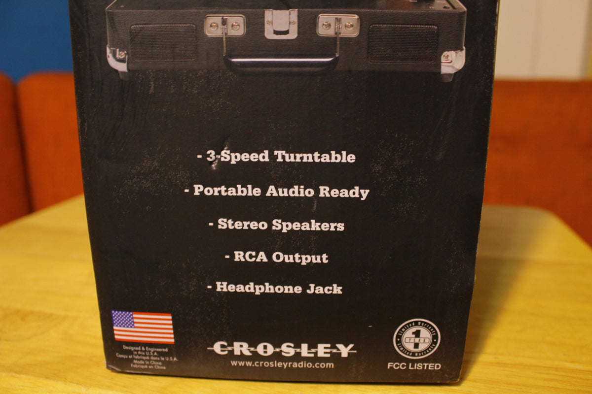 CROSLEY CRUISER 3-SPEED HOME STEREO RECORD PLAYER TURNTABLE SYSTEM BRI –  thefuzzyfelt