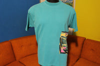 Adidas 90's Wrap Around Logo Vintage T-Shirt USA Neon Trefoil Colors Round Two