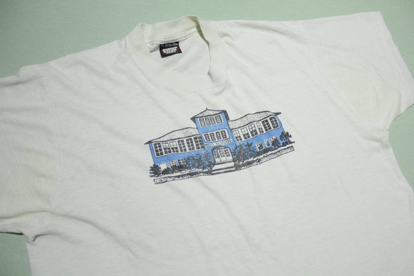 Oregon Noti School Vintage Building Picture 80's Single Stitch USA T-Shirt