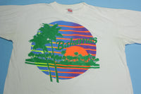 Bahamas Vintage 80's Sunset Beach Dorsett Tees Single Stitch Tourist T-Shirt