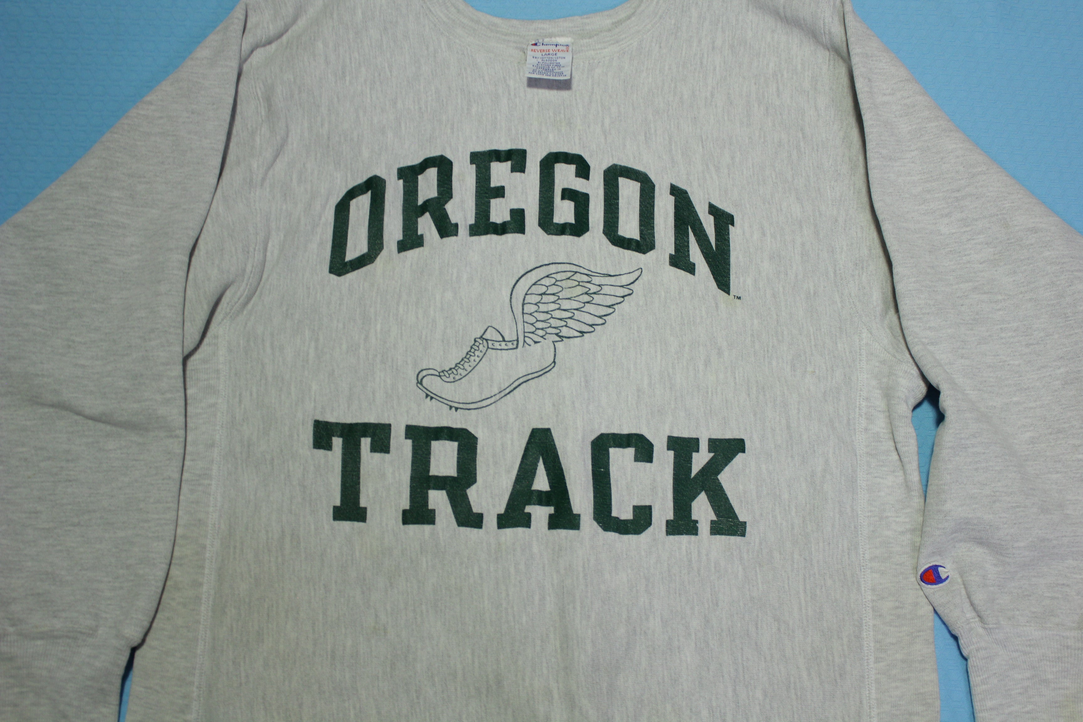 Oregon Track Vintage 90's Reverse Weave Champion Ducks Collegiate