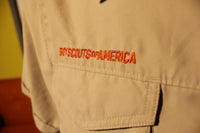 BOY SCOUTS Of America UNIFORM Shirt #214 VENTED Polyester Adult Mens Patches