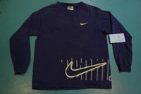 Team Nike 1990's Vintage Made in USA Long Sleeve Small 90s T-Shirt