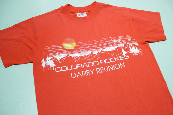 Colorado Rockies Darby Reunion Vintage 80's Durango Single Stitch T-Shirt