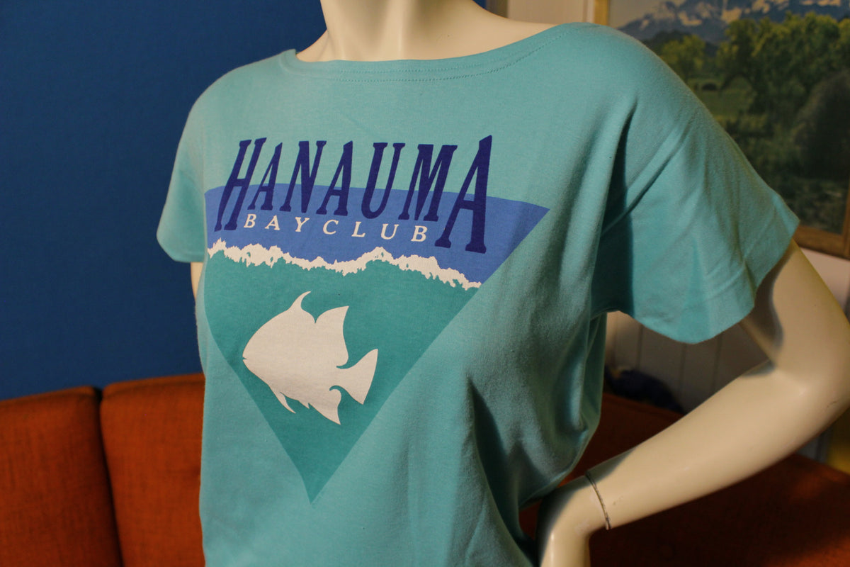 Hanauma Bay Club Crazy Shirt Hawaii Vintage 80's Shirt  Made In USA NWOT