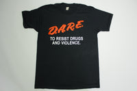 Dare to Resist Drugs and Violence Vintage 80's Screen Stars Single Stitch T-Shirt