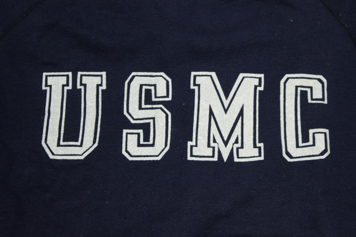 USMC 1979  United States Marine Corp Vintage 70s Military Crewneck Sweatshirt