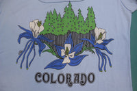 Colorado White Lily Flower 1980 McAllister Vintage Women's Single Stitch Shirt