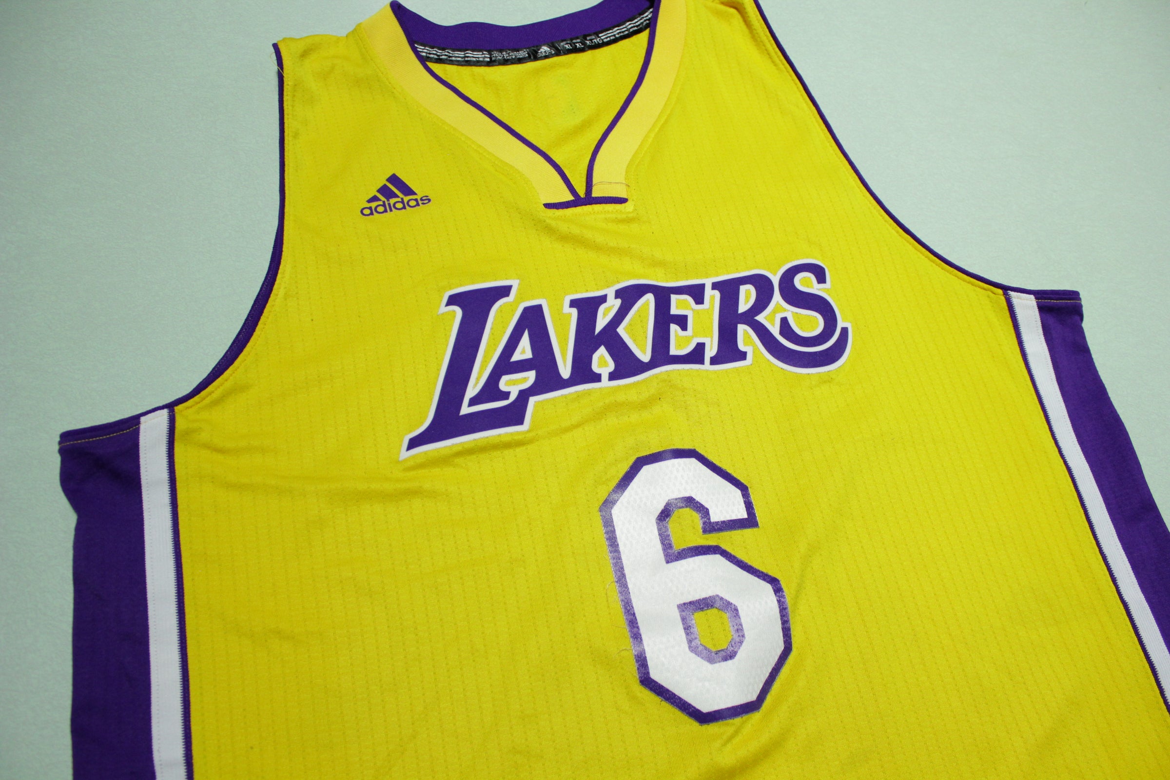 Jordan Clarkson #6 Los Angeles LA Lakers Adidas XL +2 Length Basketbal –  thefuzzyfelt