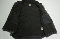 Carhartt V33 001 Traditional Duck Arctic Fleece Lined Barn Chore Coat Work Vest Jacket