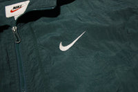 Forest Green Nike Vintage 90's White Tag Track Canopy Windbreaker Jacket