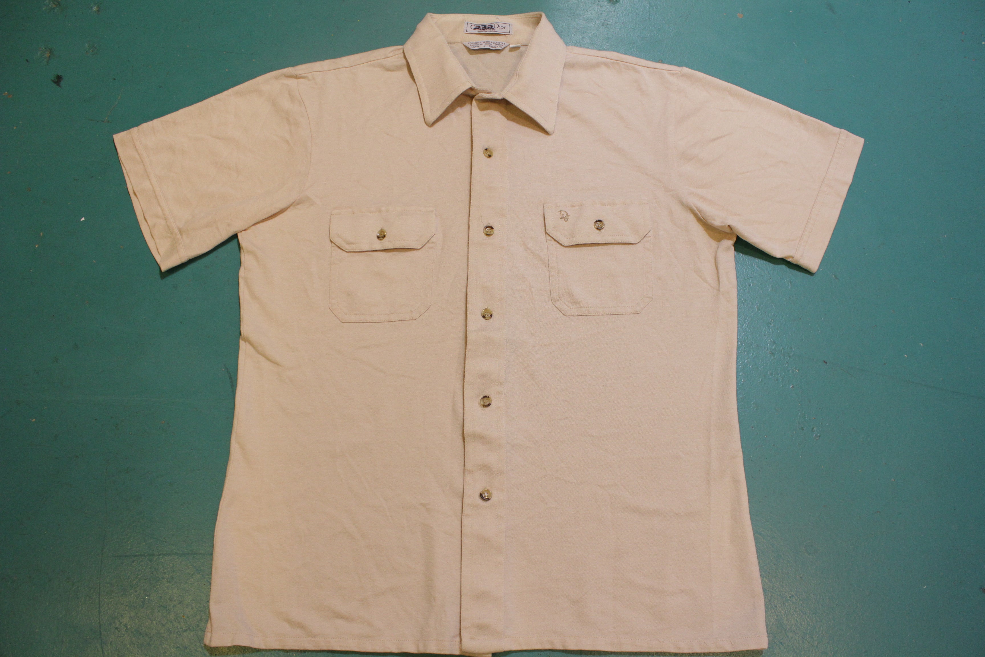 Christian Dior Chemises Vintage Button Up Two Pocket 90s Shirt