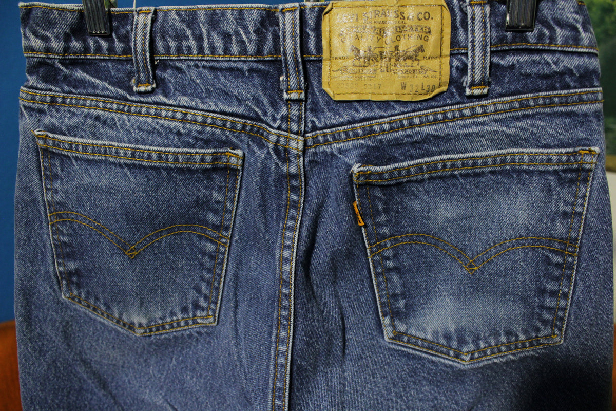 Levis Orange Tab 20505 0217 Vintage 1980's Jeans Made in USA Men's 29 x 28