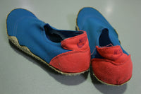 Nike Vintage 80's Neon Hot Pink Aqua Socks Waffle Water Shoes