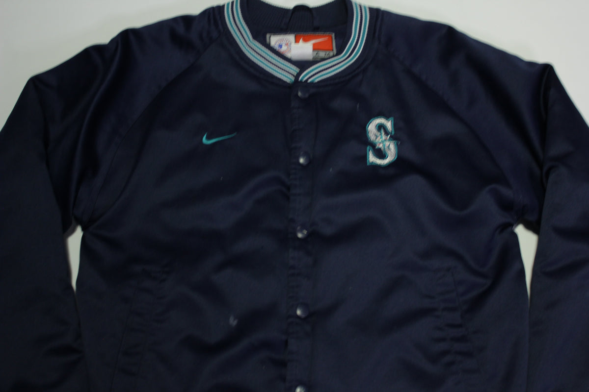 Seattle Mariners Button Satin Nike Team Baseball Jacket