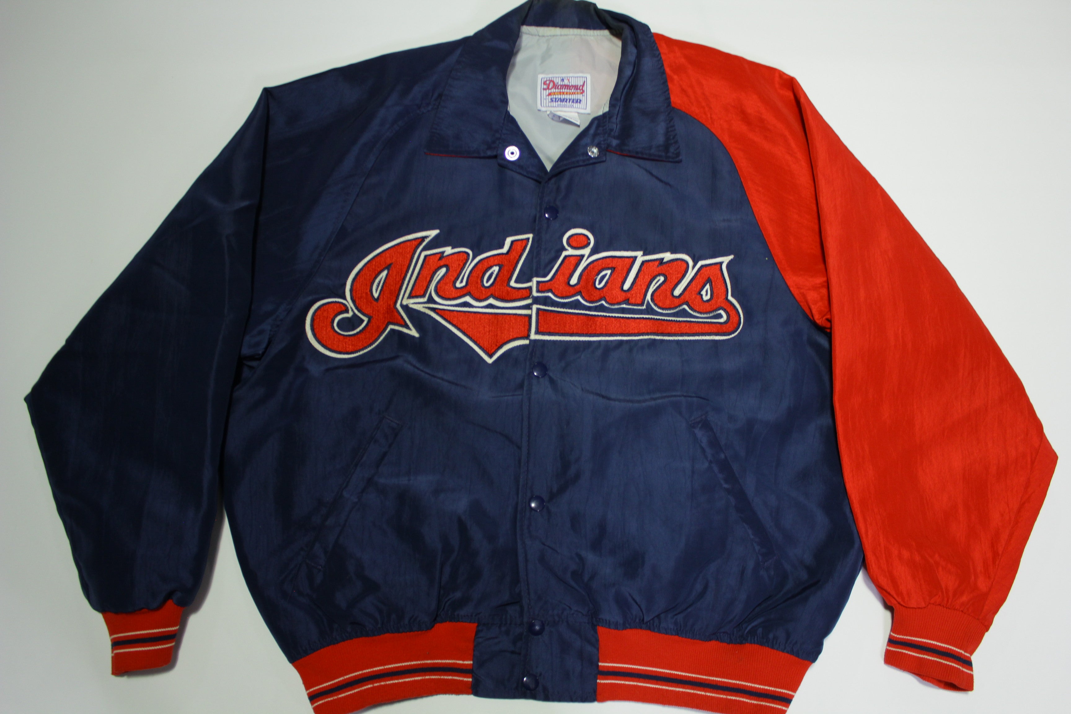 Cleveland Indians Vintage Diamond Collection 90's Made in USA Starter  Baseball Jacket