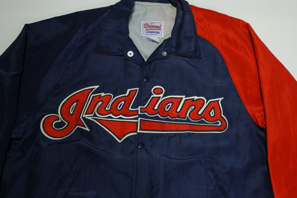 Cleveland Indians Vintage Diamond Collection 90's Made in USA Starter Baseball Jacket