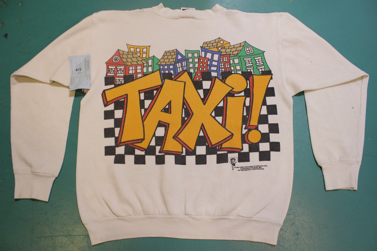 Betty Boop Hey Girlfriend Taxi King Features Syndicate Freeze 90s Rap Hip Hop Sweatshirt