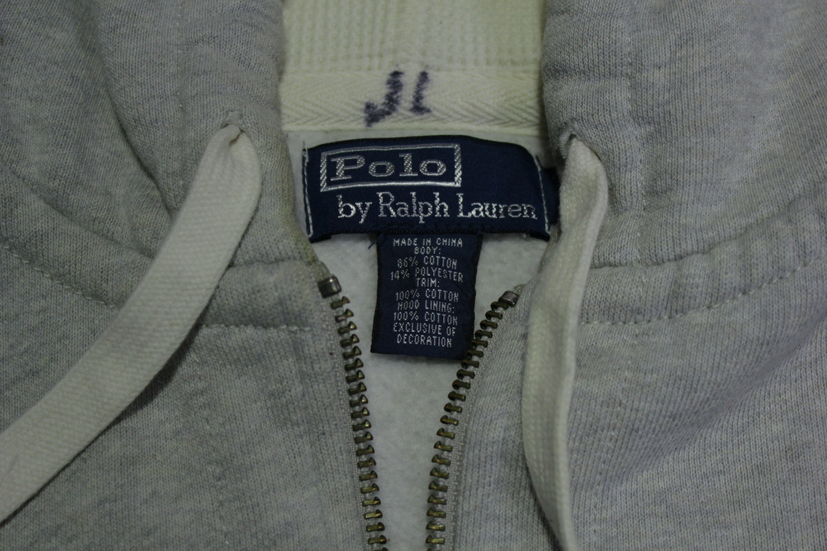 Ralph Lauren Vintage 90's Reverse Weave Hoodie Sweatshirt
